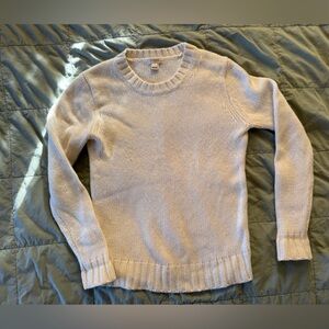 J. Crew Cream Merino Wool Blend Sweater. Small